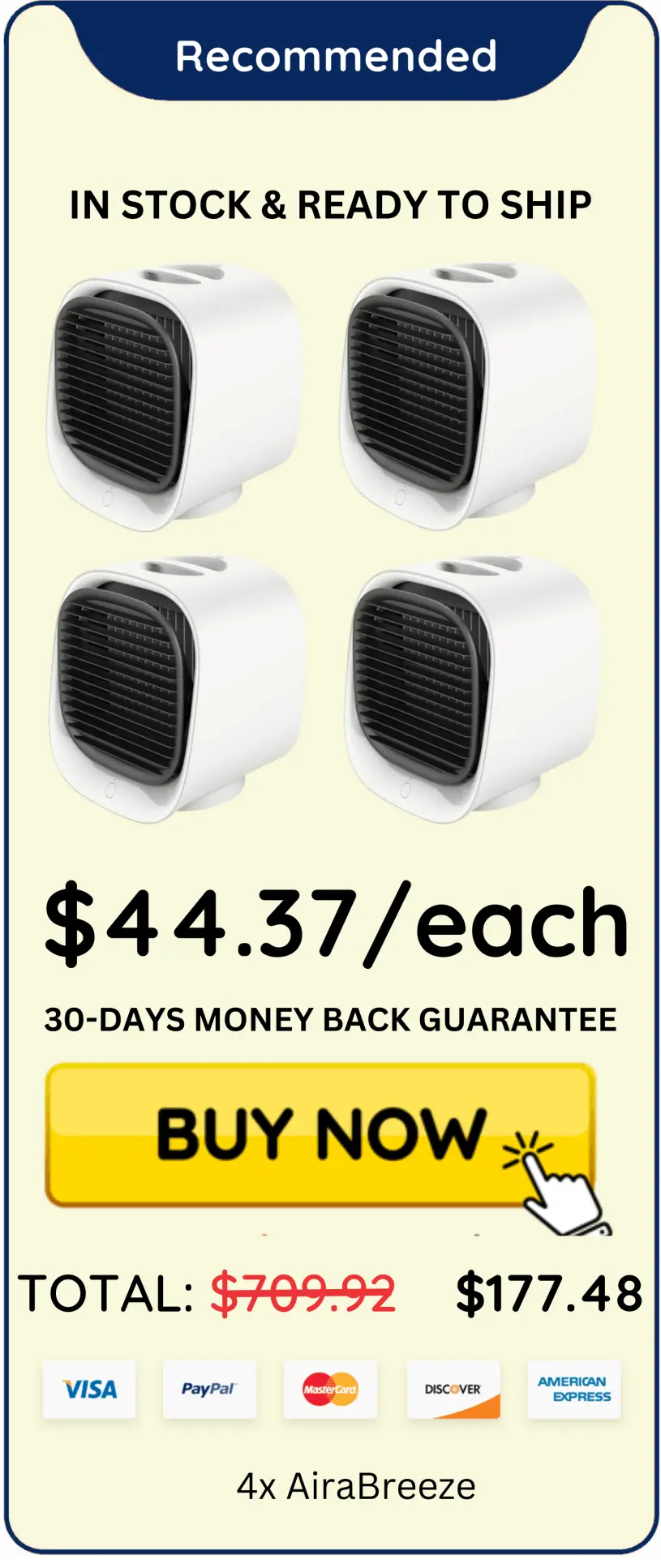 AiraBreeze Portable Cooler price offer